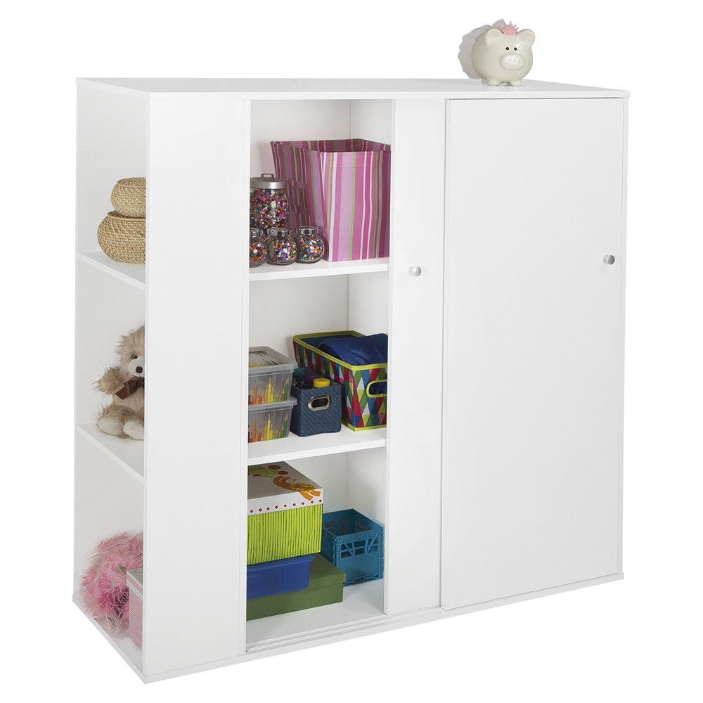 Childrens Storage Cabinet
 Storit Kids Storage Cabinet 2 Sliding Doors Pure White
