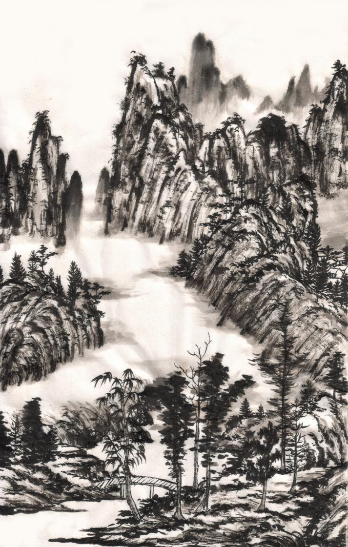 Chinese Landscape Paintings
 chinese ink landscape painting by zeamays37 on DeviantArt