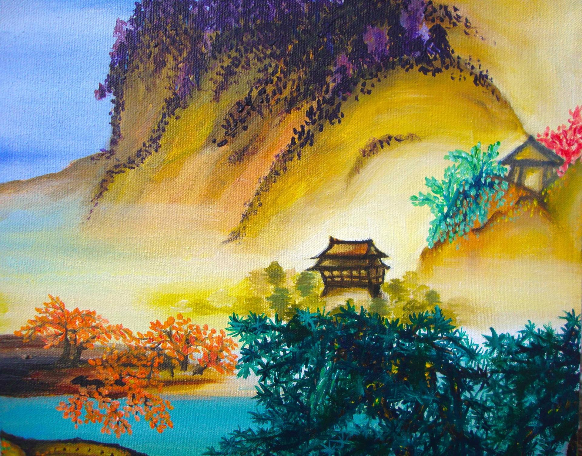Chinese Landscape Paintings
 Saatchi Art Colourful Ancient Chinese Landscape Painting
