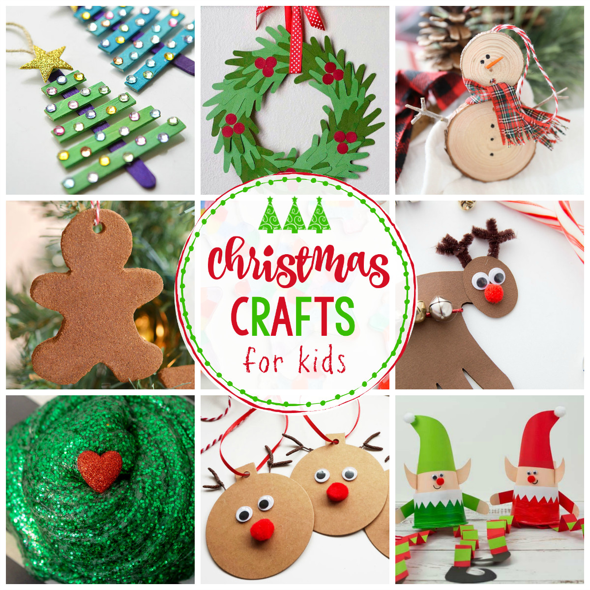 Christmas Decoration Crafts For Kids
 25 Easy Christmas Crafts for Kids Crazy Little Projects