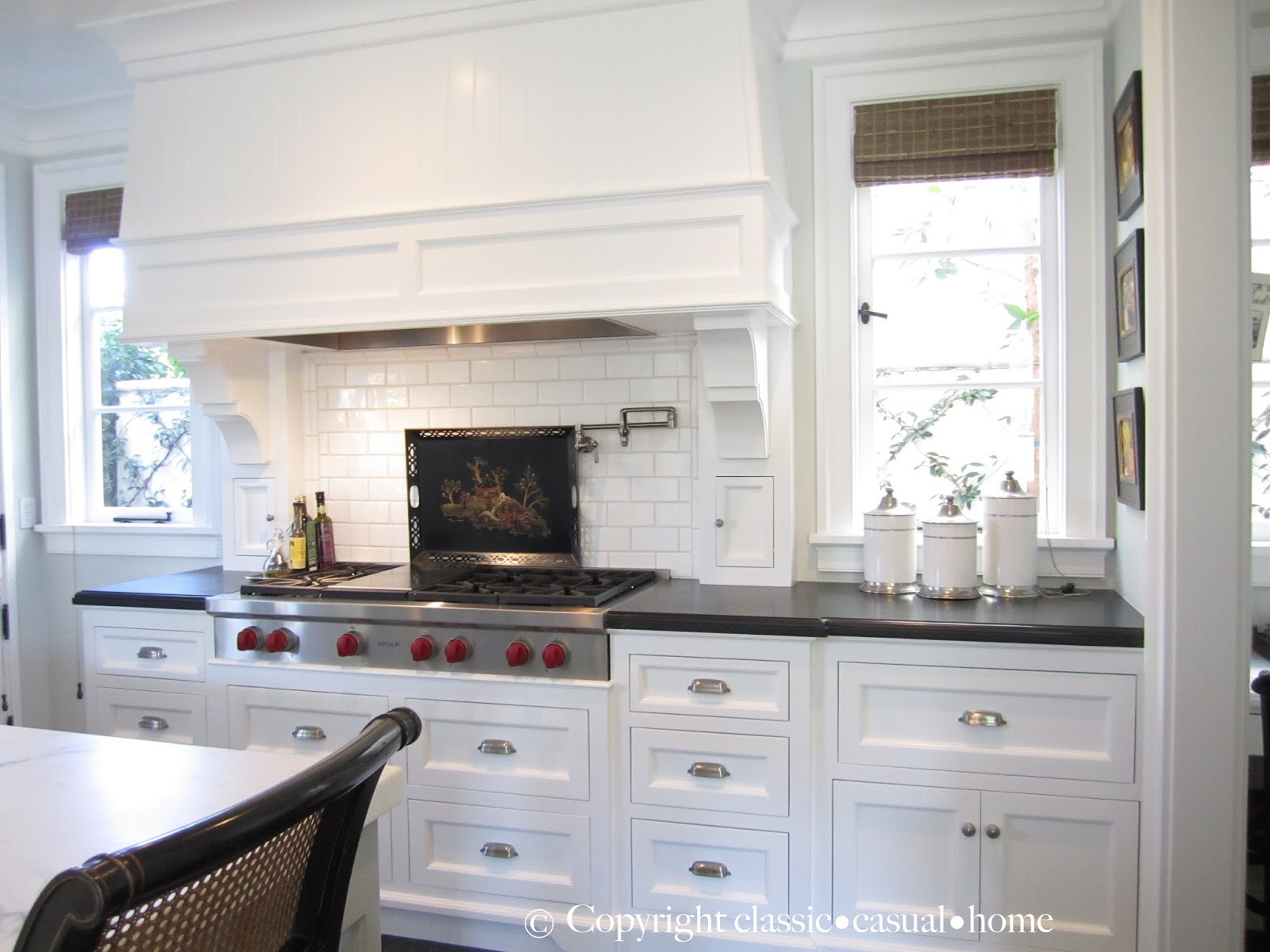 Classic White Kitchen
 Classic White Kitchen Backsplashes Classic Casual Home