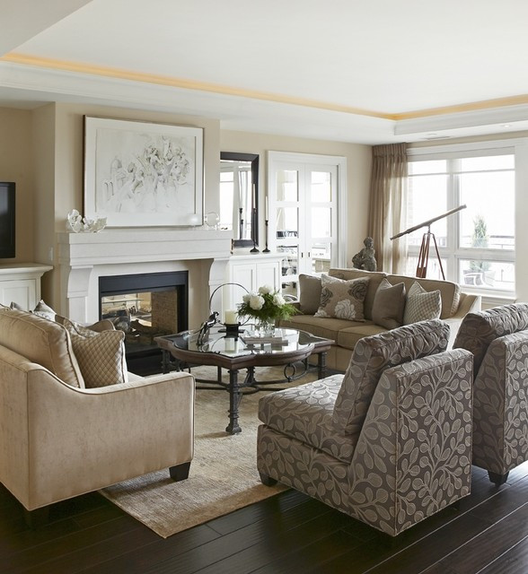 Classy Living Room Ideas
 Elegant Living Space Living Room by