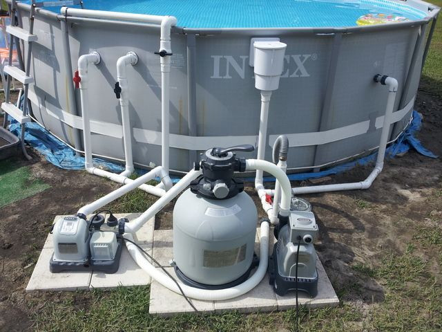 Coleman Above Ground Pool Skimmer
 Upgraded Intex 14x42 with pics
