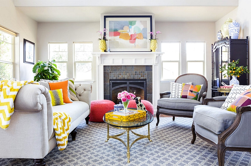 Colorful Living Room Ideas
 Living Rooms with Beautiful Style Town & Country Living