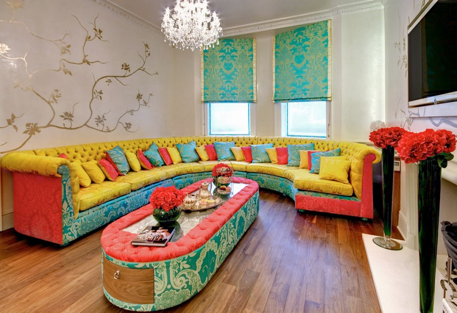 Colorful Living Room Sets
 Cozy Living Room Designs With Colorful Sofas