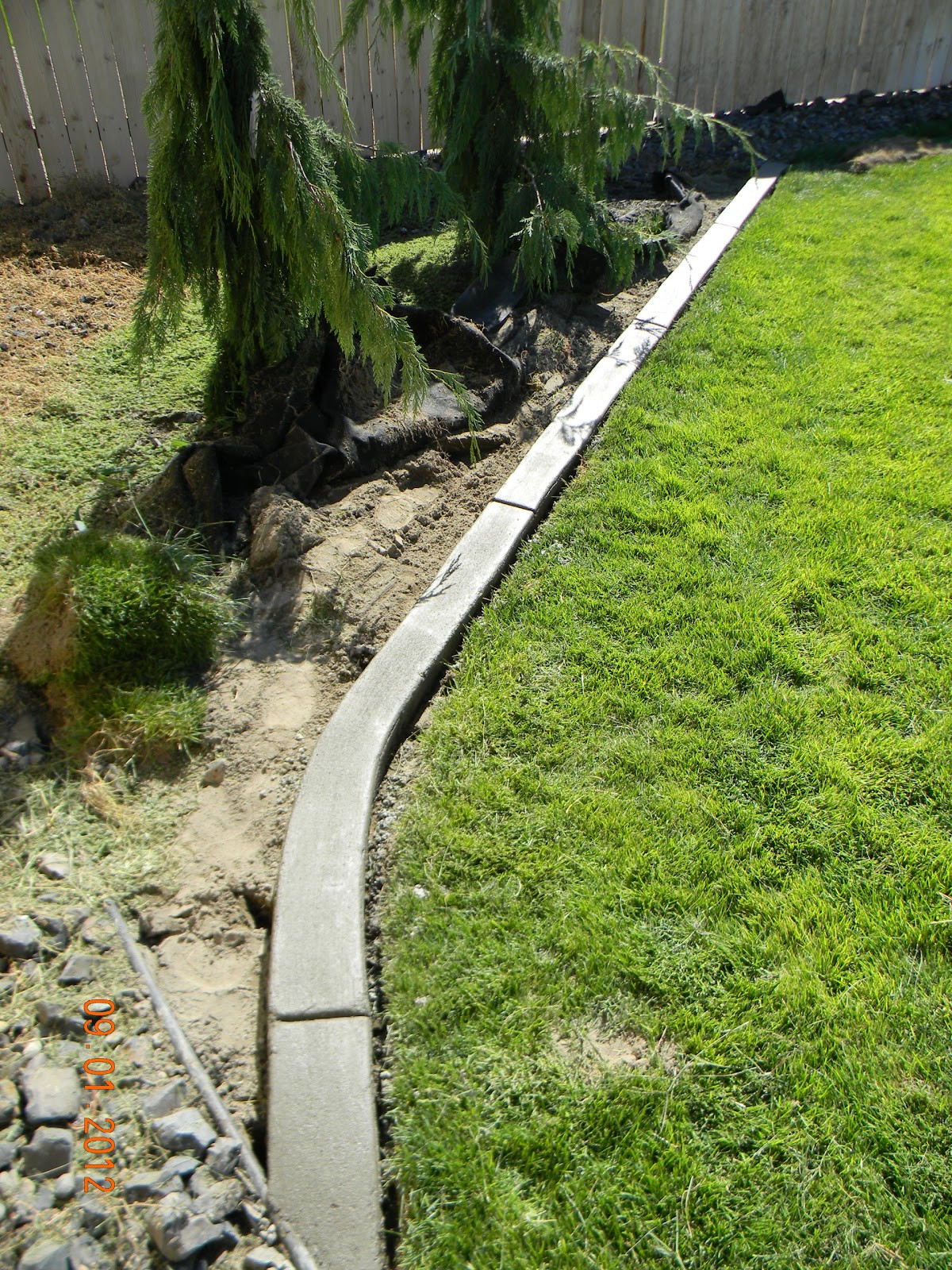Concrete Landscape Edging Cost
 Home Is Where They Love You DIY Landscaping Curb