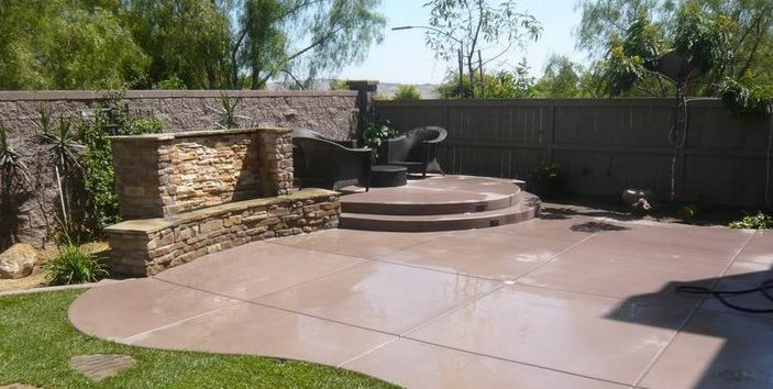 Concrete Patio Landscaping Beautiful Concrete Patio Design Ideas and Cost Landscaping Network