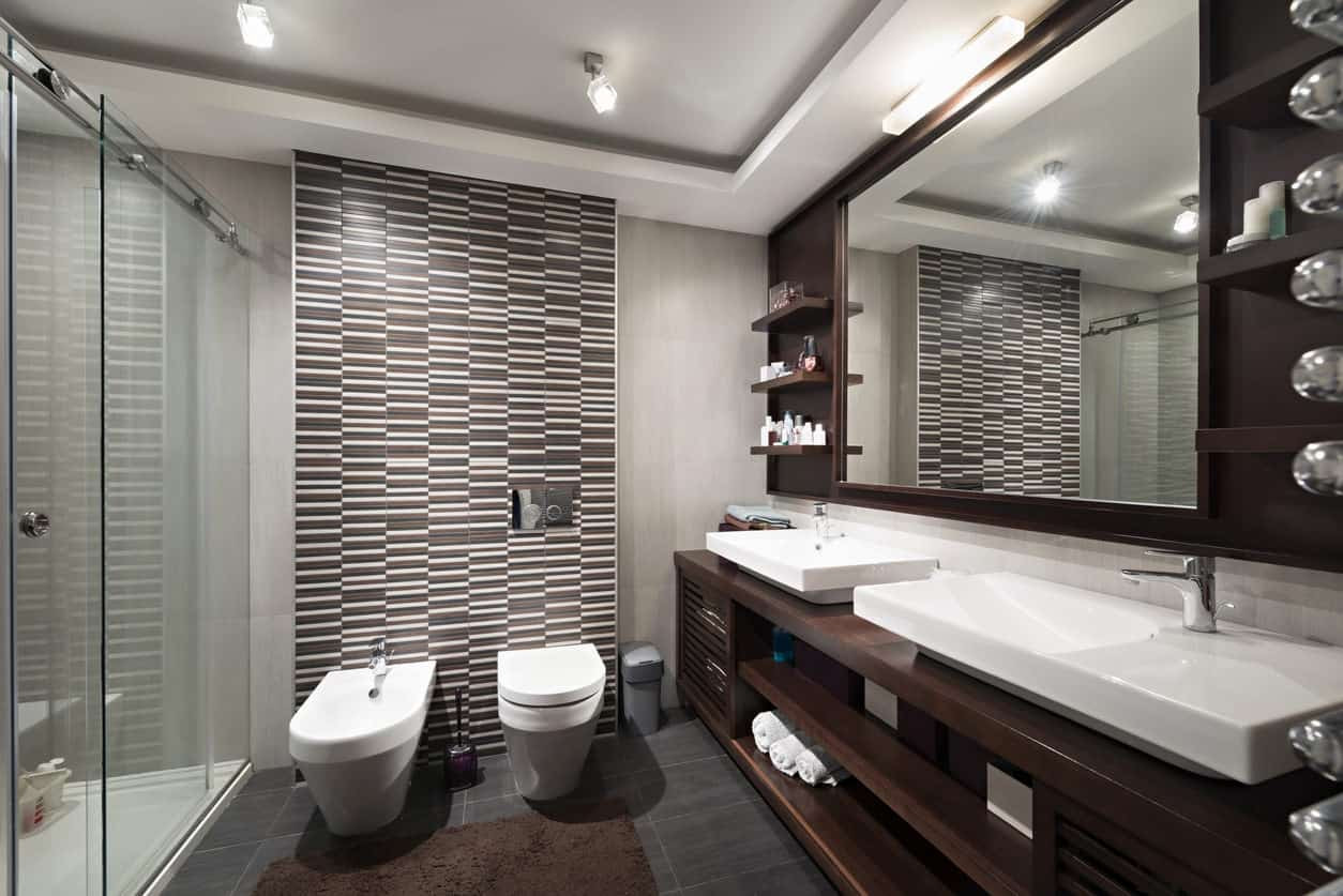 Contemporary Master Bathroom
 50 Sleek Modern Master Bathroom Ideas for 2019