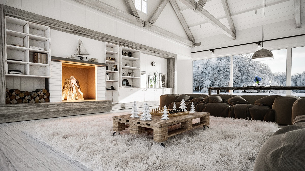 Contemporary Rustic Living Room
 Detailed Guide & Inspiration For Designing A Rustic Living