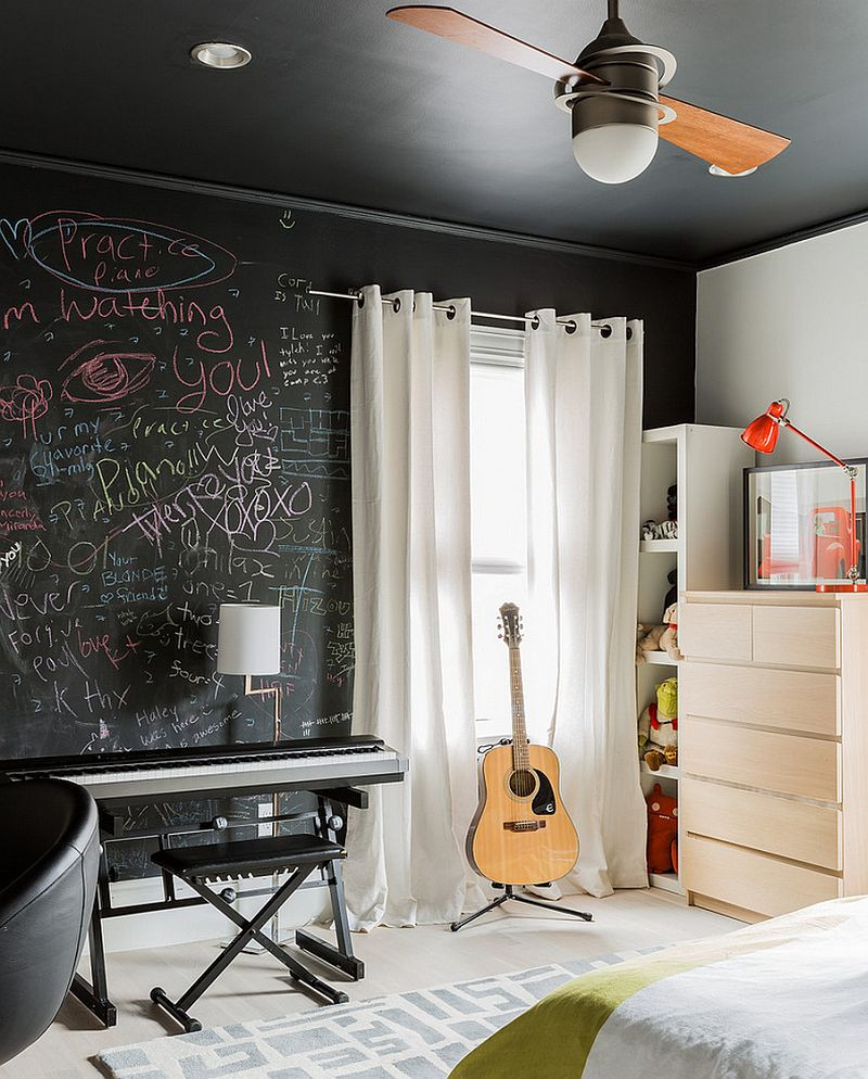 Cool Paint Ideas For Bedroom
 35 Bedrooms That Revel in the Beauty of Chalkboard Paint
