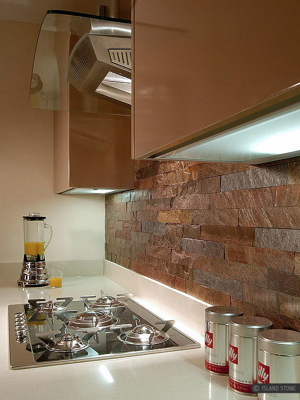 Copper Tile Backsplash For Kitchen
 Copper Slate Subway Backsplash Tile