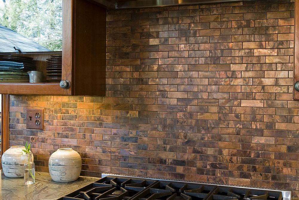 Copper Tile Backsplash for Kitchen Lovely 20 Copper Backsplash Ideas that Add Glitter and Glam to