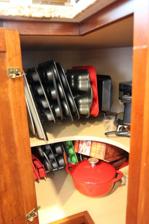 Corner Kitchen Cabinet Organization
 My Organized Kitchen Cabinets 52 Weeks to a More