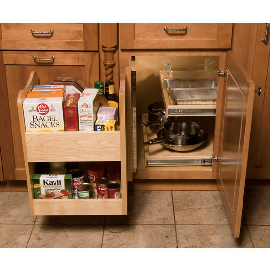 Corner Kitchen Cabinet Organization
 KitchenMate™ Blind Corner Cabinet Organizer by Omega