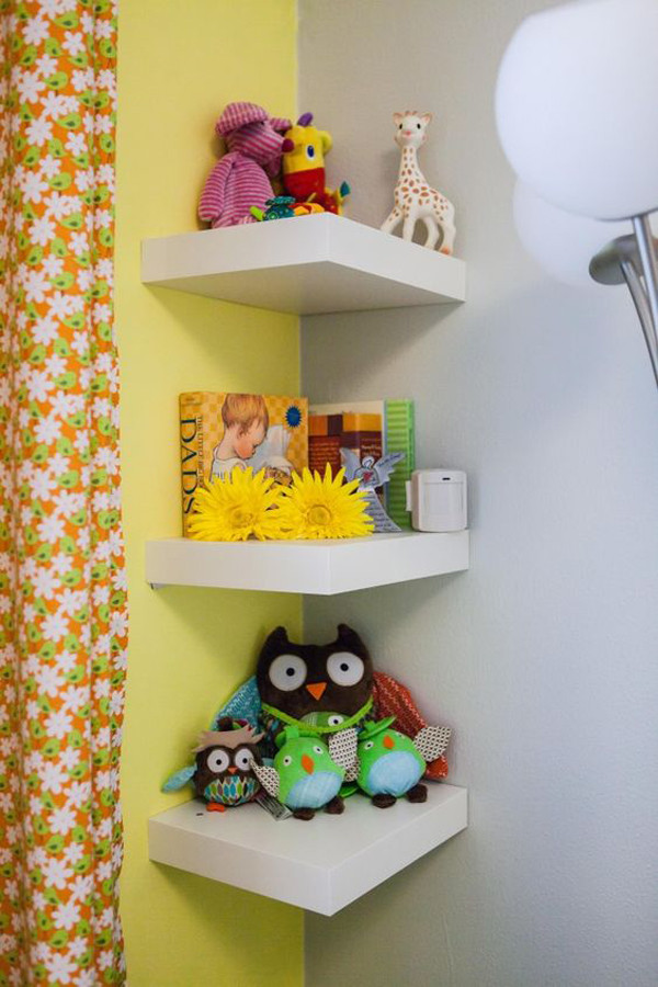 Corner Shelf For Kids Room
 Easy DIY Corner Shelves With Extra Storage