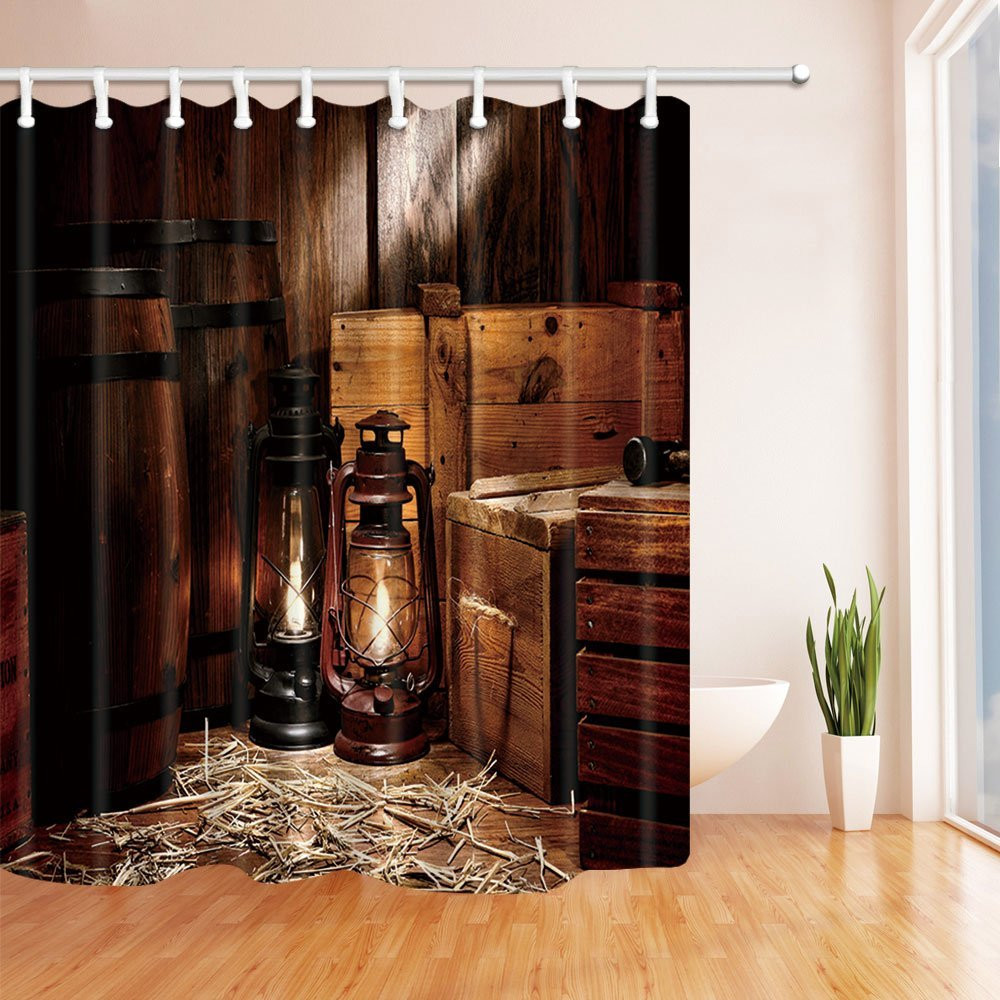 Country Bathroom Shower Curtains
 Aliexpress Buy Western Cowboy Shower Curtain