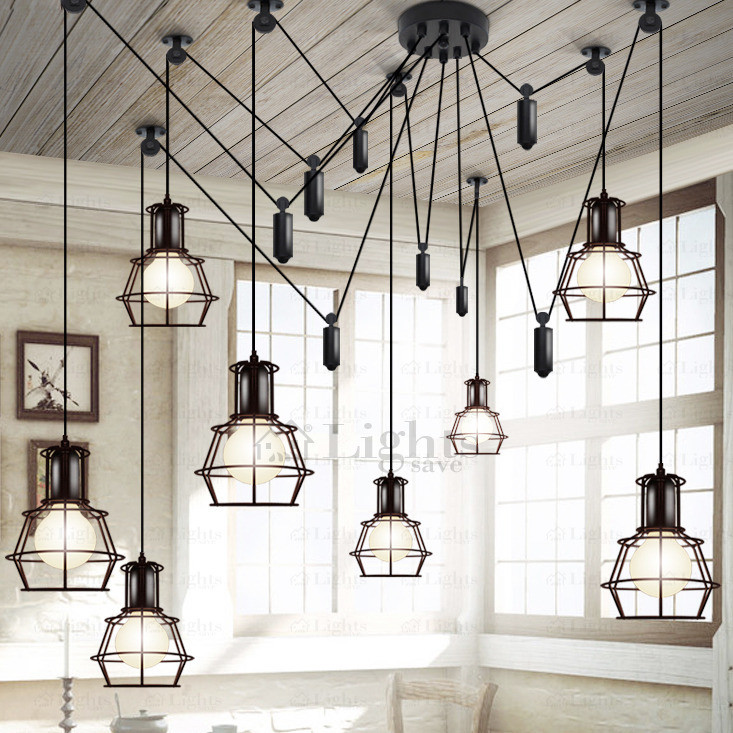 Country Kitchen Light Fixtures
 10 light Country Style Industrial Kitchen Lighting Pendants