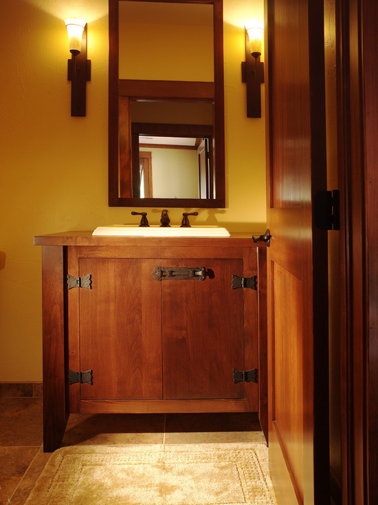 Craftsman Style Bathroom Mirror
 Mission Style Decorating Idea – HomesFeed
