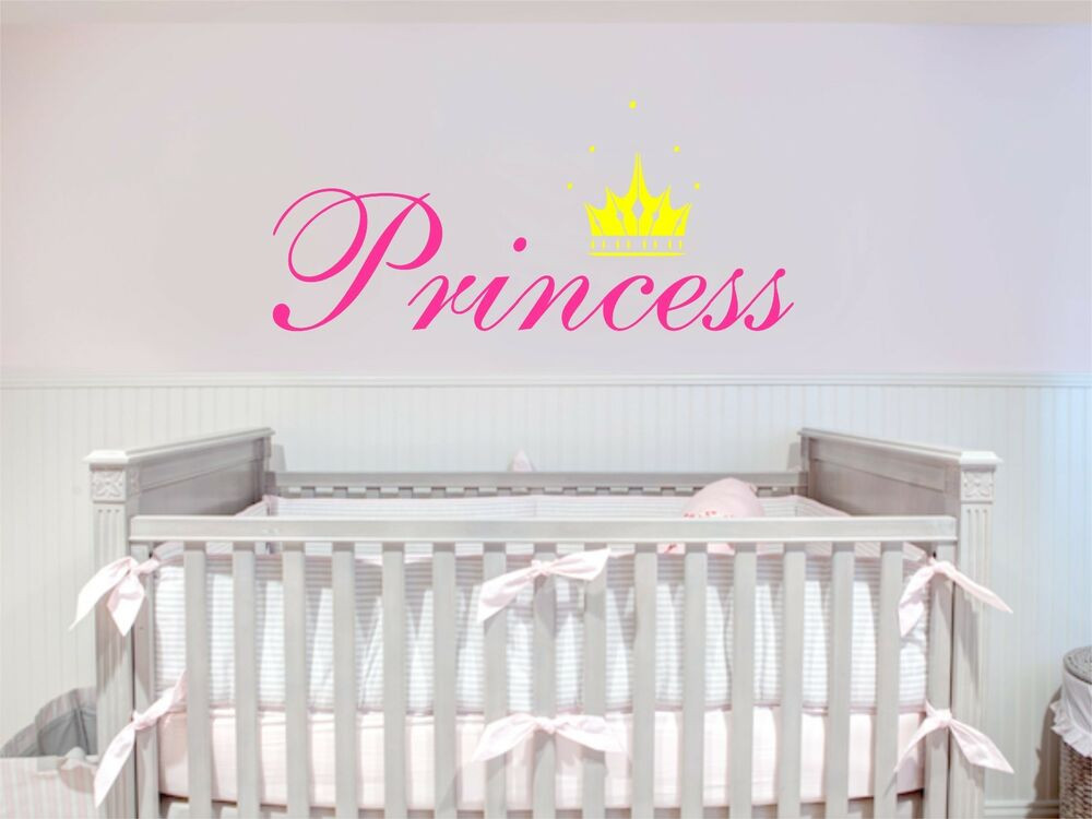 Crown Decor For Baby Room
 Princess Crown Removable Art Vinyl Wall Decal Sticker