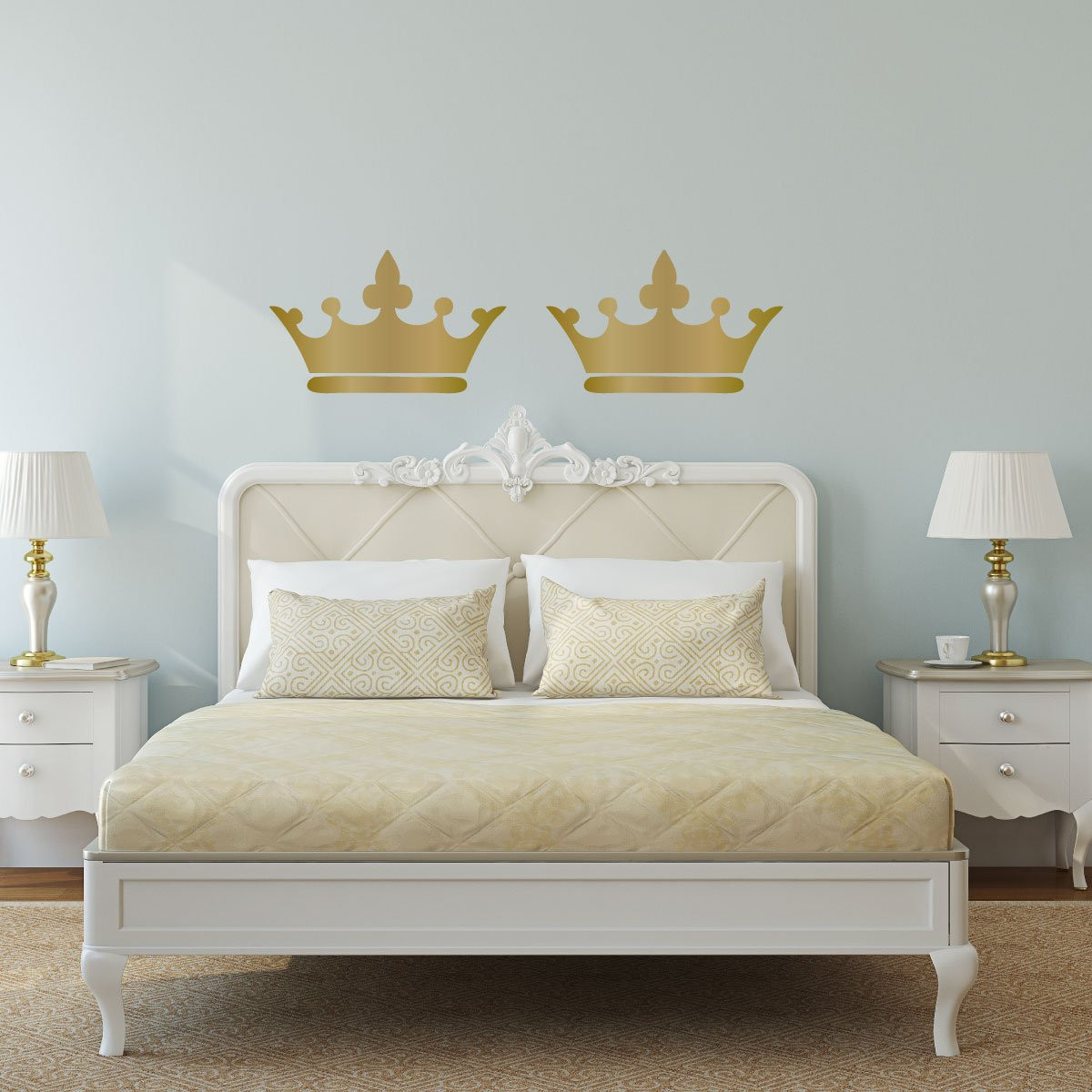 Crown Decor For Baby Room
 Princess Crown Wall Decal 25in x 15in Metallic Gold