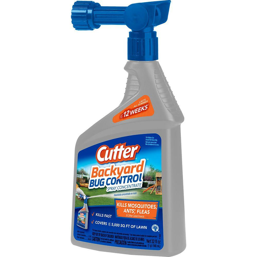Cutter Backyard Bug Control Spray Fresh Cutter 32 Fl Oz Concentrate Backyard Bug Control Spray