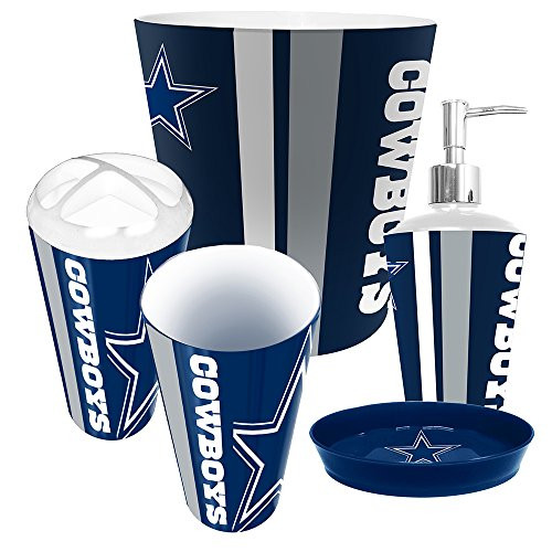 Dallas Cowboys Bathroom Decor
 Dallas Cowboys NFL plete Bathroom Accessories 5pc Set