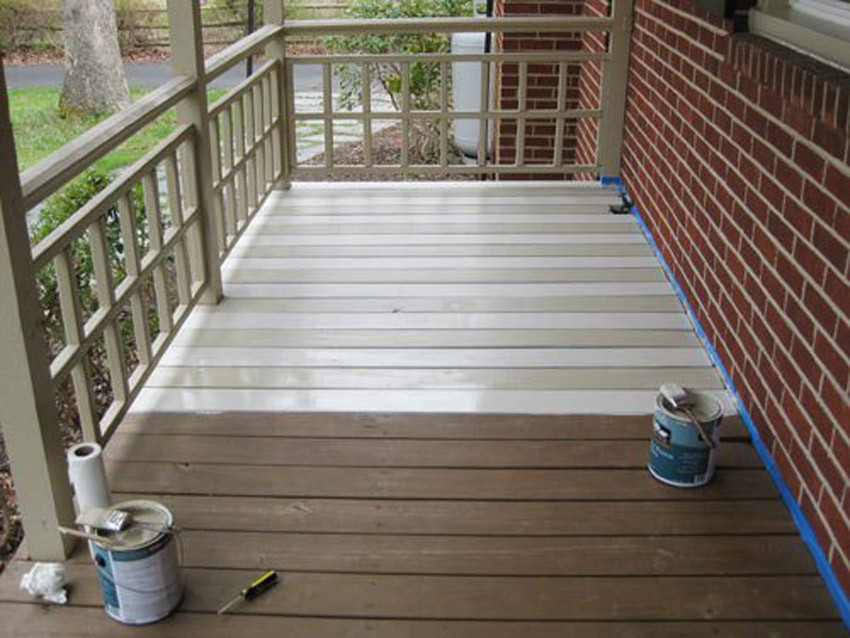 Deck Flooring Paint
 How to Paint a Wood Porch Floor in 6 Easy Steps