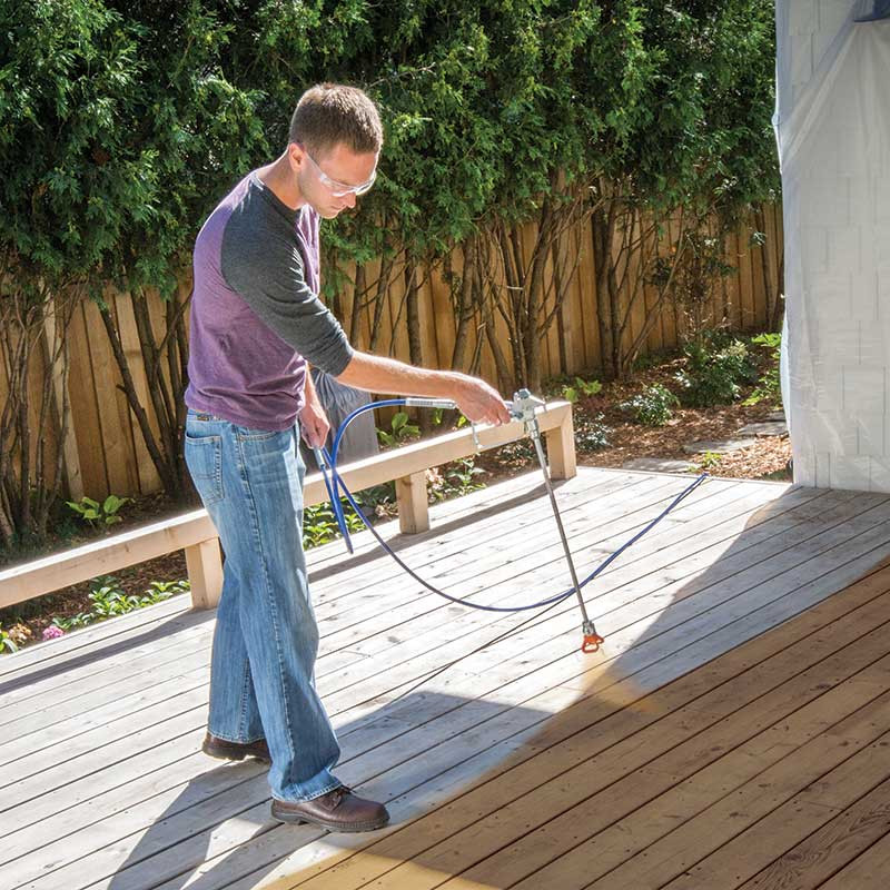 Deck Paint Sprayer
 graco how to stain a deck with sprayer