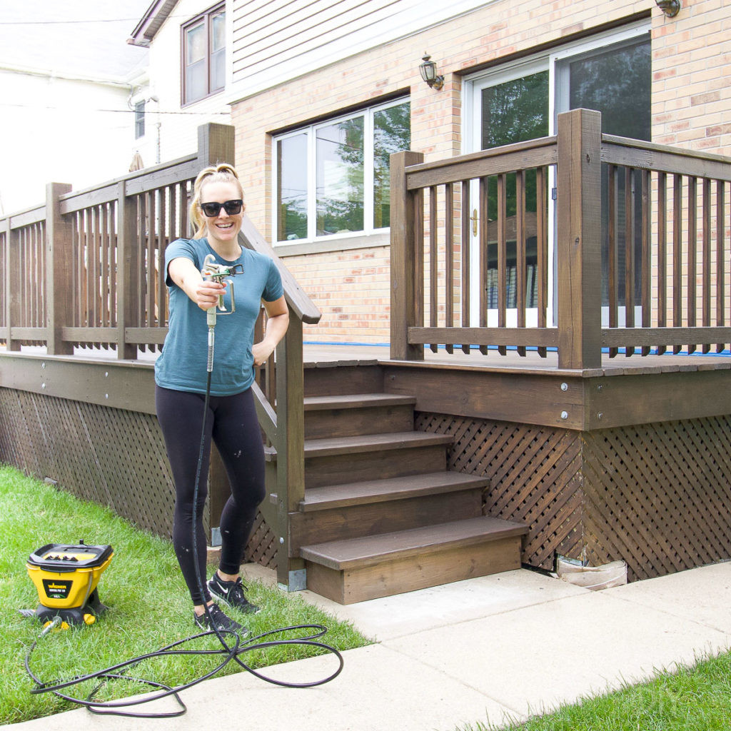 Deck Paint Sprayer
 How to Stain your Deck Quickly with a Paint Sprayer