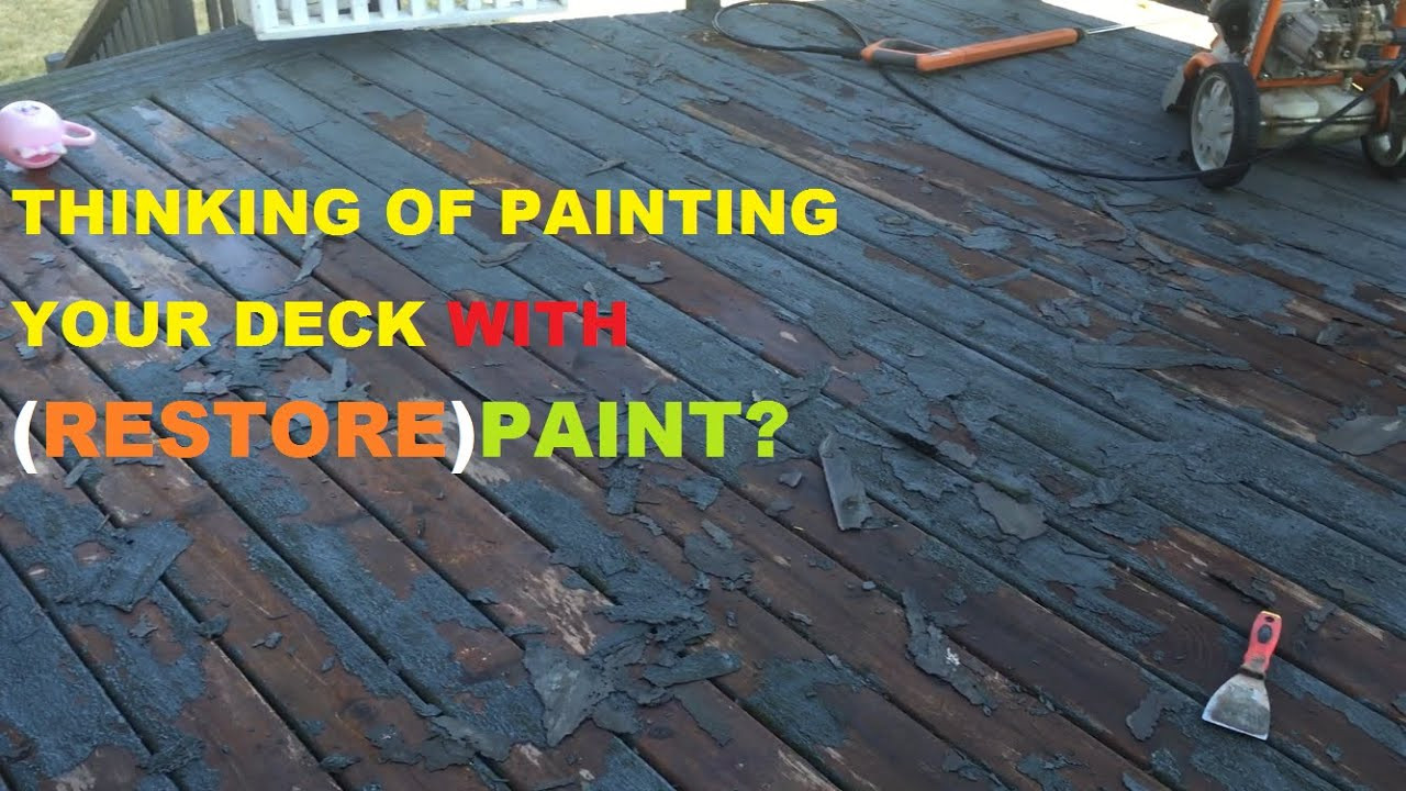 Deck Repair Paint
 Before You Paint Your Deck Must See restore paint