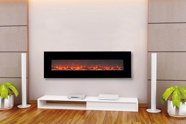 Decorative Electric Fireplace
 72 inch decorative modern white electric wall fireplace in