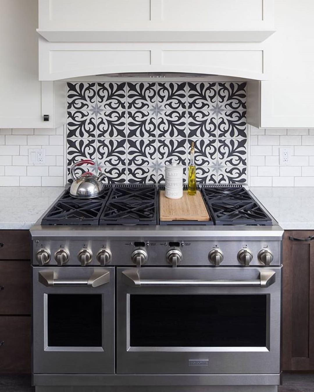 Decorative Kitchen Backsplash
 Pin by Nancy Johanson on A white kitchen