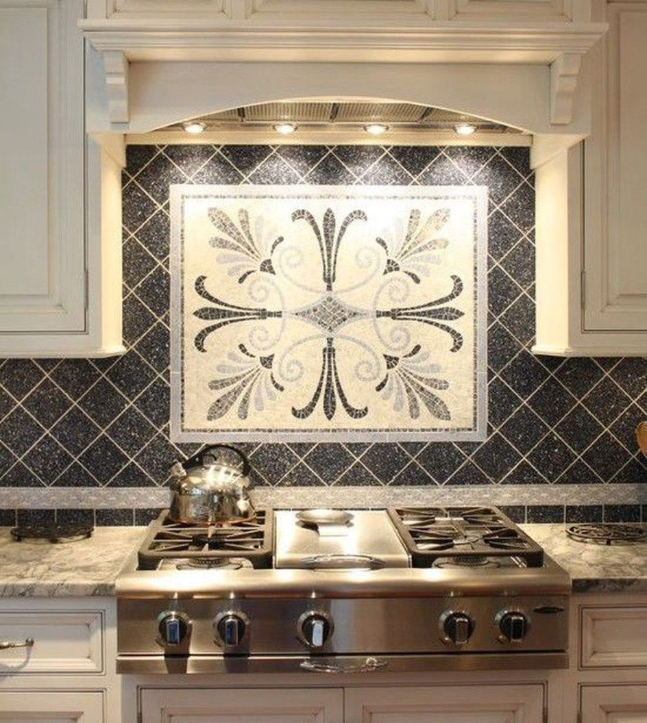 Decorative Kitchen Backsplash
 Decorative backsplash behind stove
