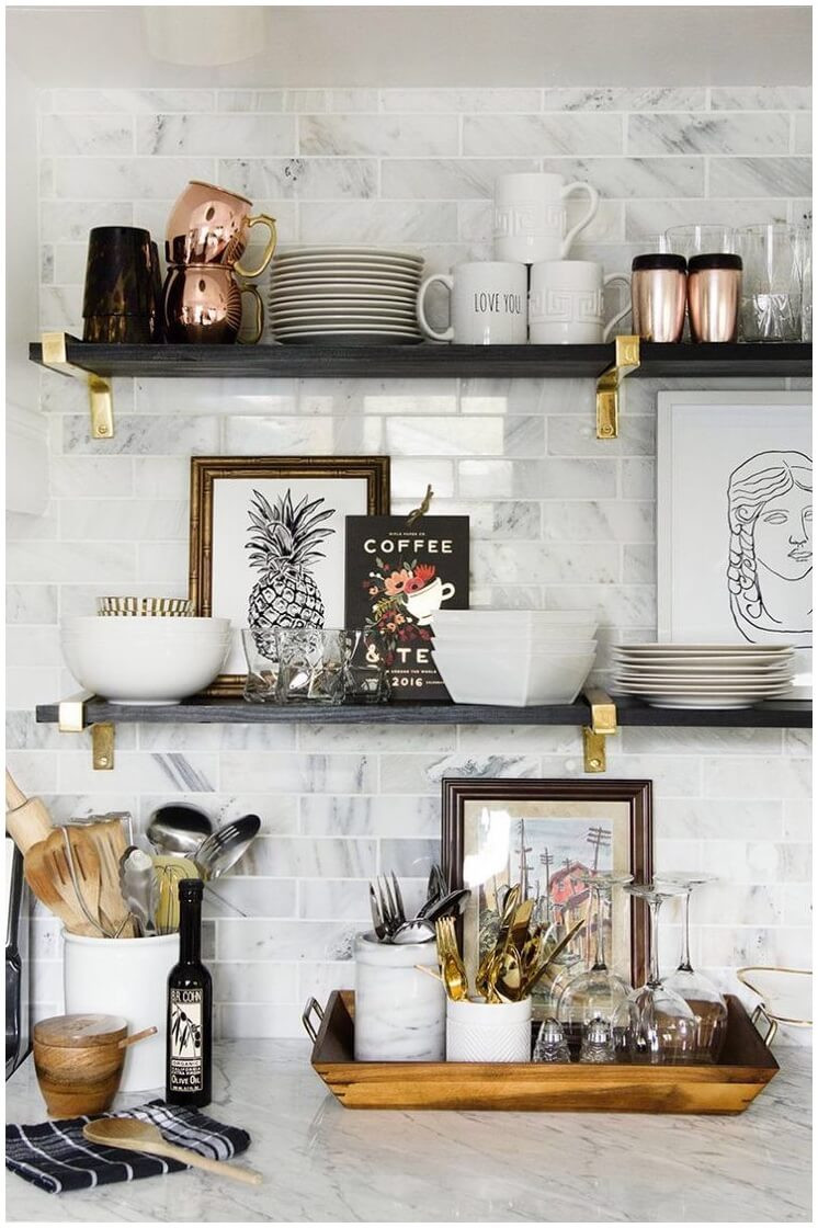 Decorative Kitchen Wall Shelves
 How to Decorate a Kitchen Wall TheyDesign