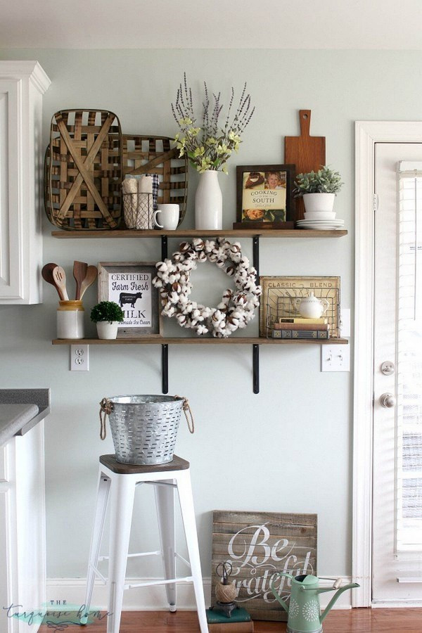Decorative Kitchen Wall Shelves
 20 Gorgeous Kitchen Wall Decor Ideas to Stir Up Your Blank