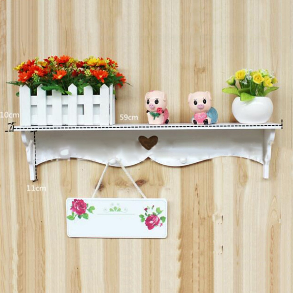 Decorative Kitchen Wall Shelves
 White Decorative Wall Shelf Carved Hanging Hollow