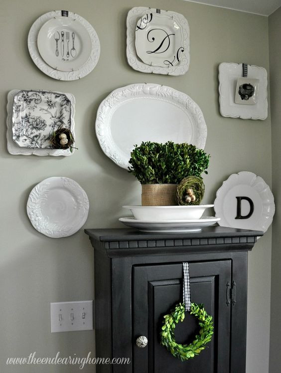 Decorative Plates For Kitchen Wall
 How to Decorate with Plates on a Wall Home Stories A to Z