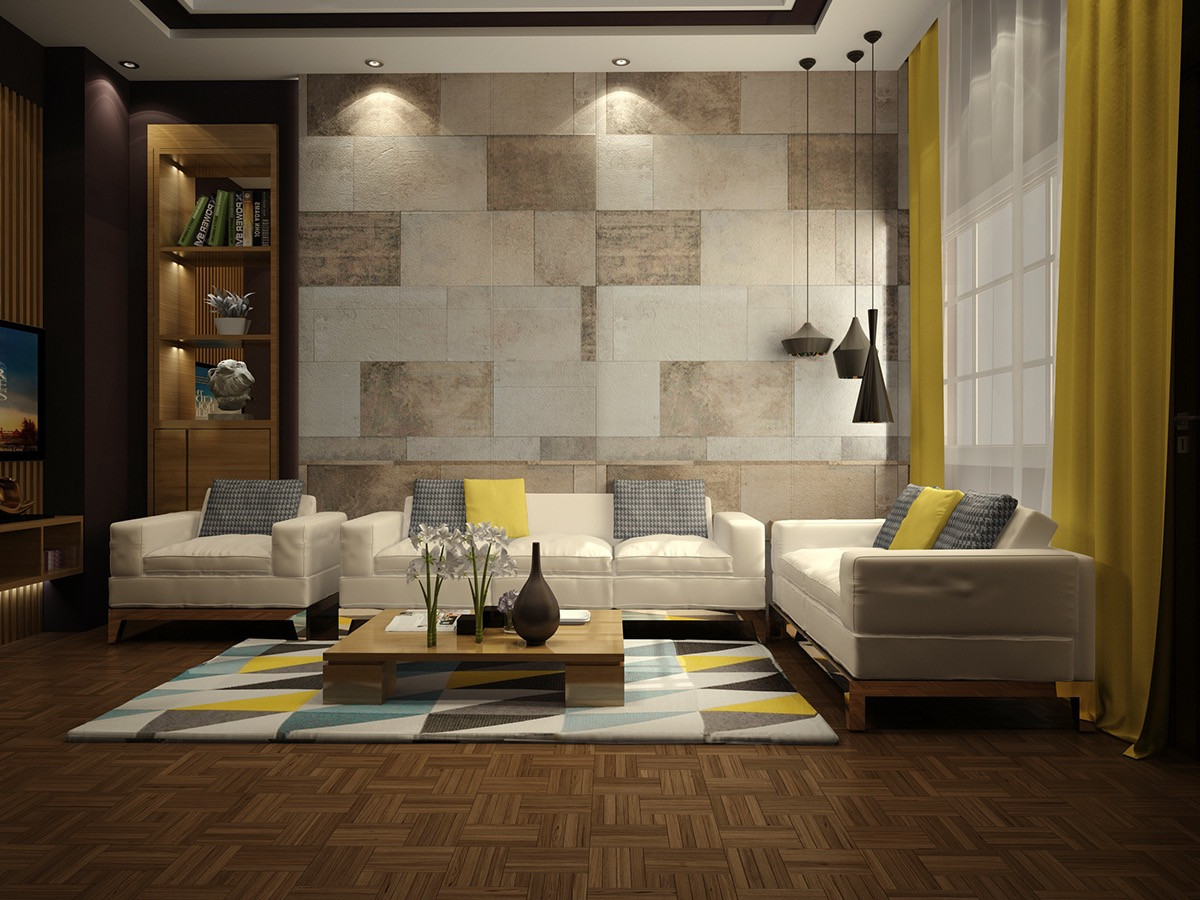 Decorative Wall Tiles Living Room
 23 Interior Designs Decorating Ideas