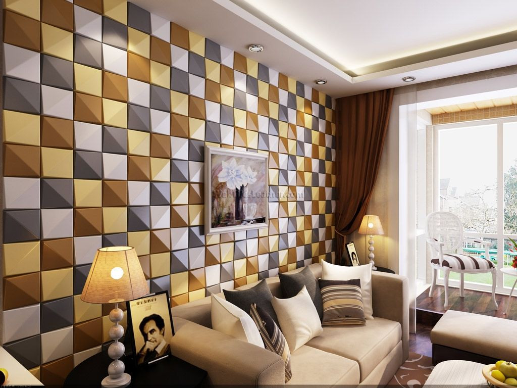 Decorative Wall Tiles Living Room
 Awesome Wall Tiles Design For Living Room Decor Modern