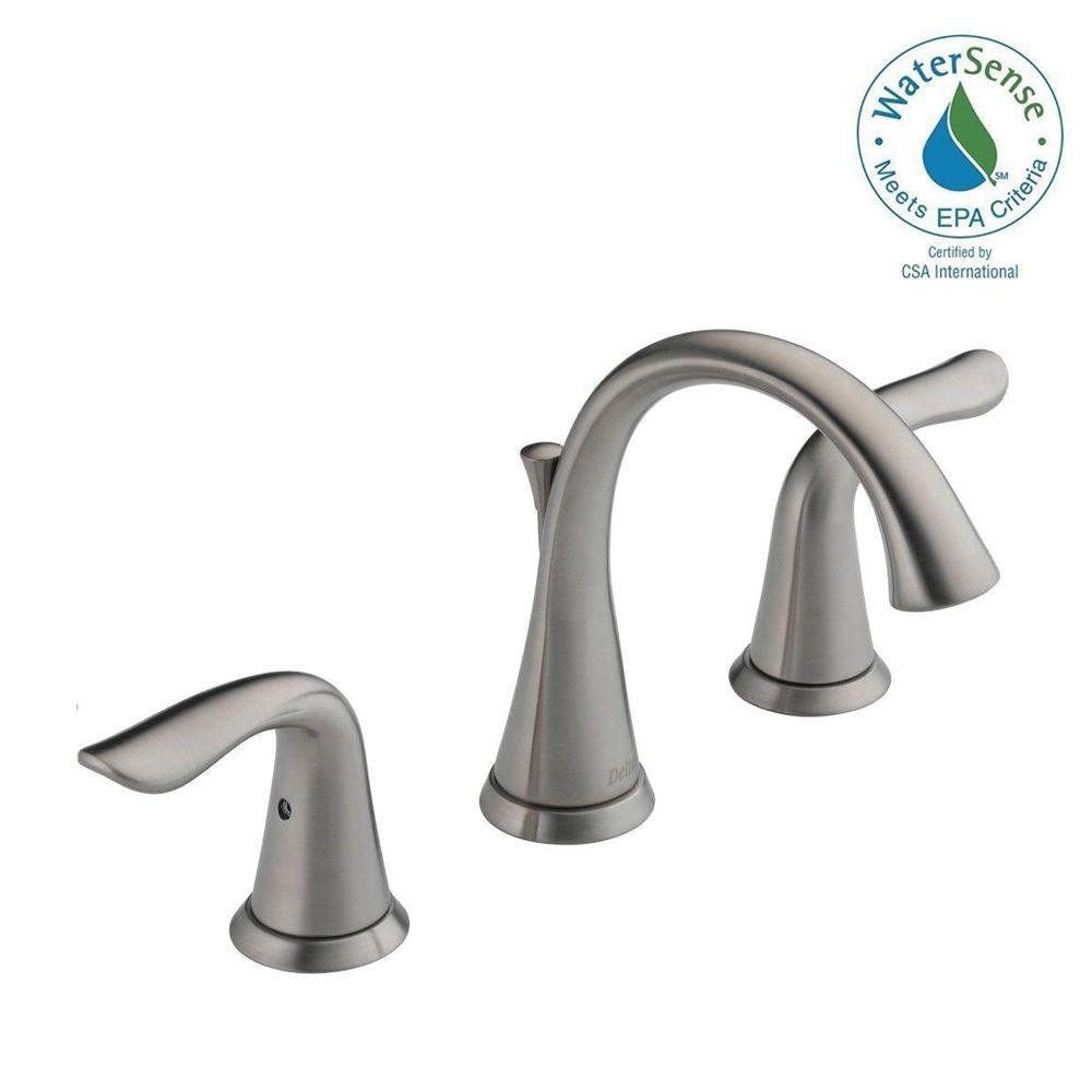 Delta Bathroom Shower Faucets
 Delta Lahara 8 in Widespread 2 Handle Bathroom Faucet