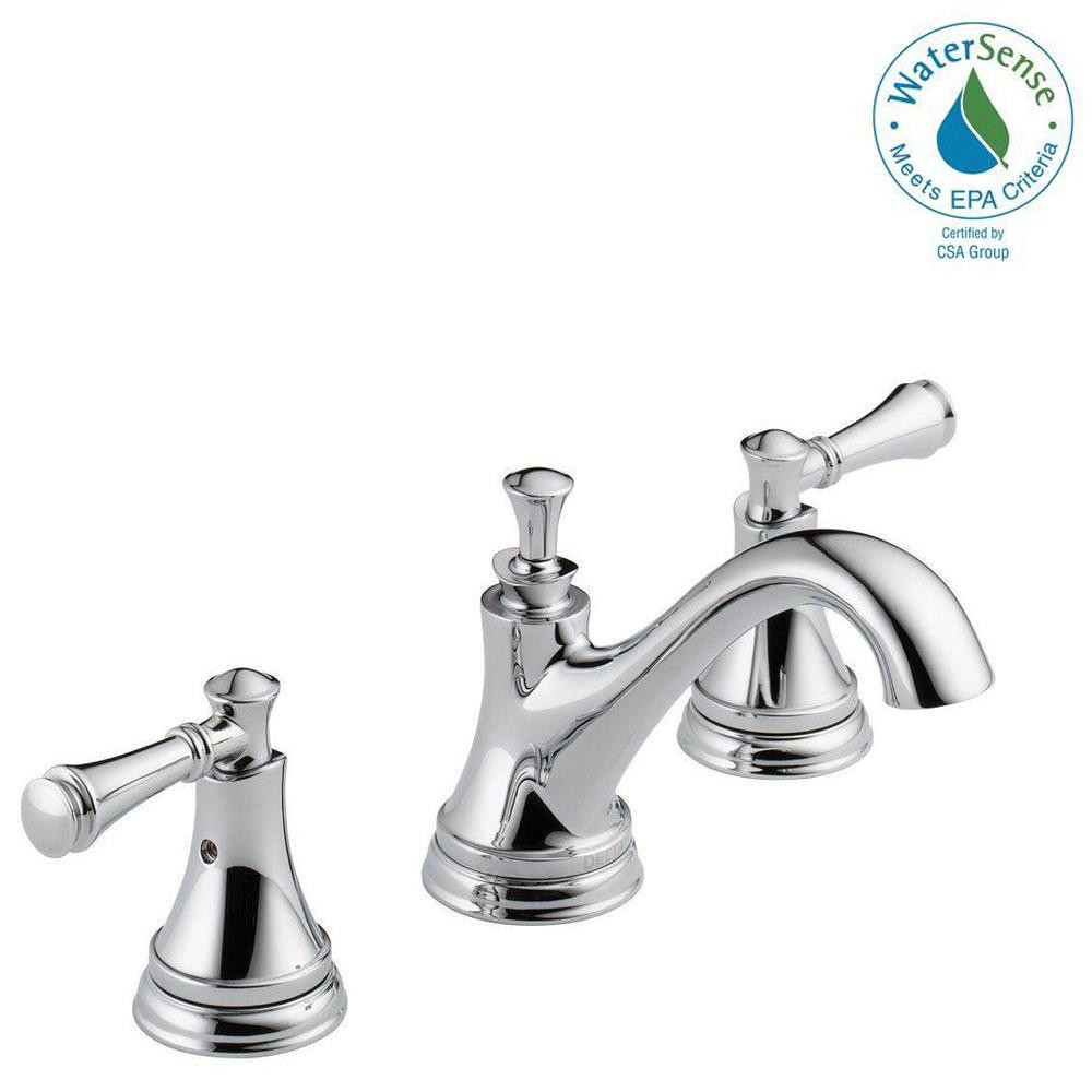Delta Bathroom Shower Faucets
 Delta Silverton 8 in Widespread 2 Handle Bathroom Faucet