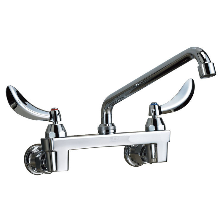 Delta Wall Mounted Kitchen Faucet
 Delta 28C4434 mercial Two Handle Wall Mount Kitchen
