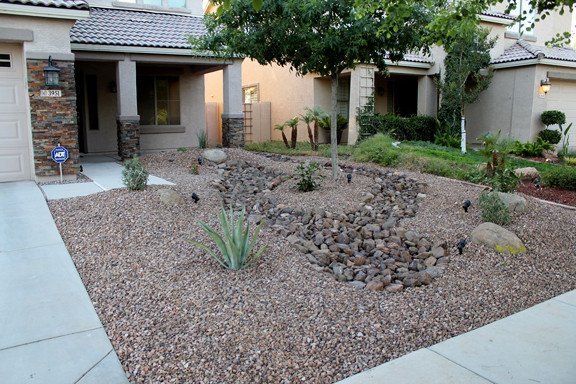 Desert Landscape Front Yard
 Desert landscape design Arizona front yard remodel
