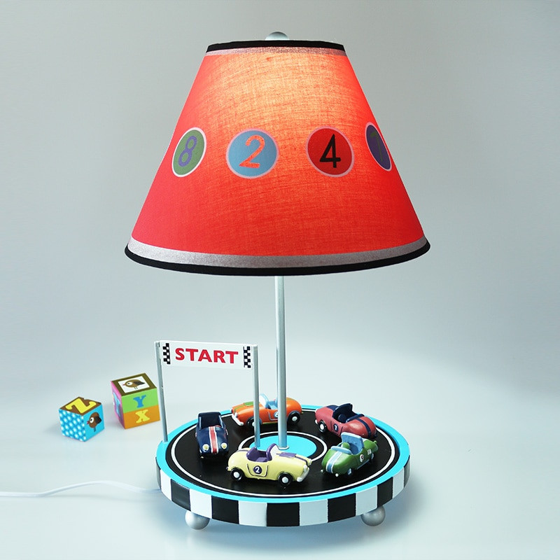 Desk Lamps For Kids Rooms
 Children car table lamp Mediterranean bedroom bedside lamp