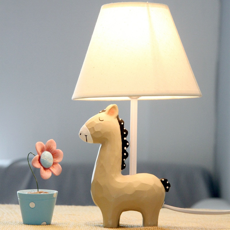 Desk Lamps For Kids Rooms
 Cartoon Small Horse Lovely Table Lamp Bedside Desk Desktop