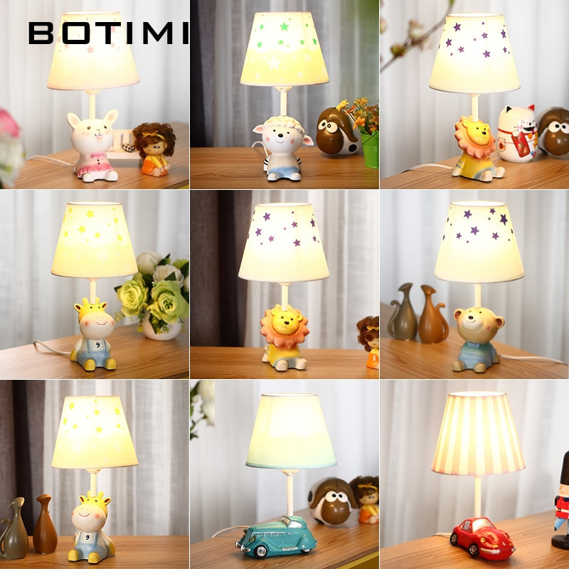 Desk Lamps For Kids Rooms
 BOTIMI Cartoon LED Table lamp For Bedroom Boys Bedside