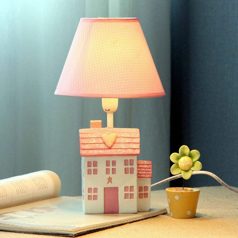 Desk Lamps For Kids' Rooms
 Cute Pink Girl s Room Mini Table Lamp Cartoon House