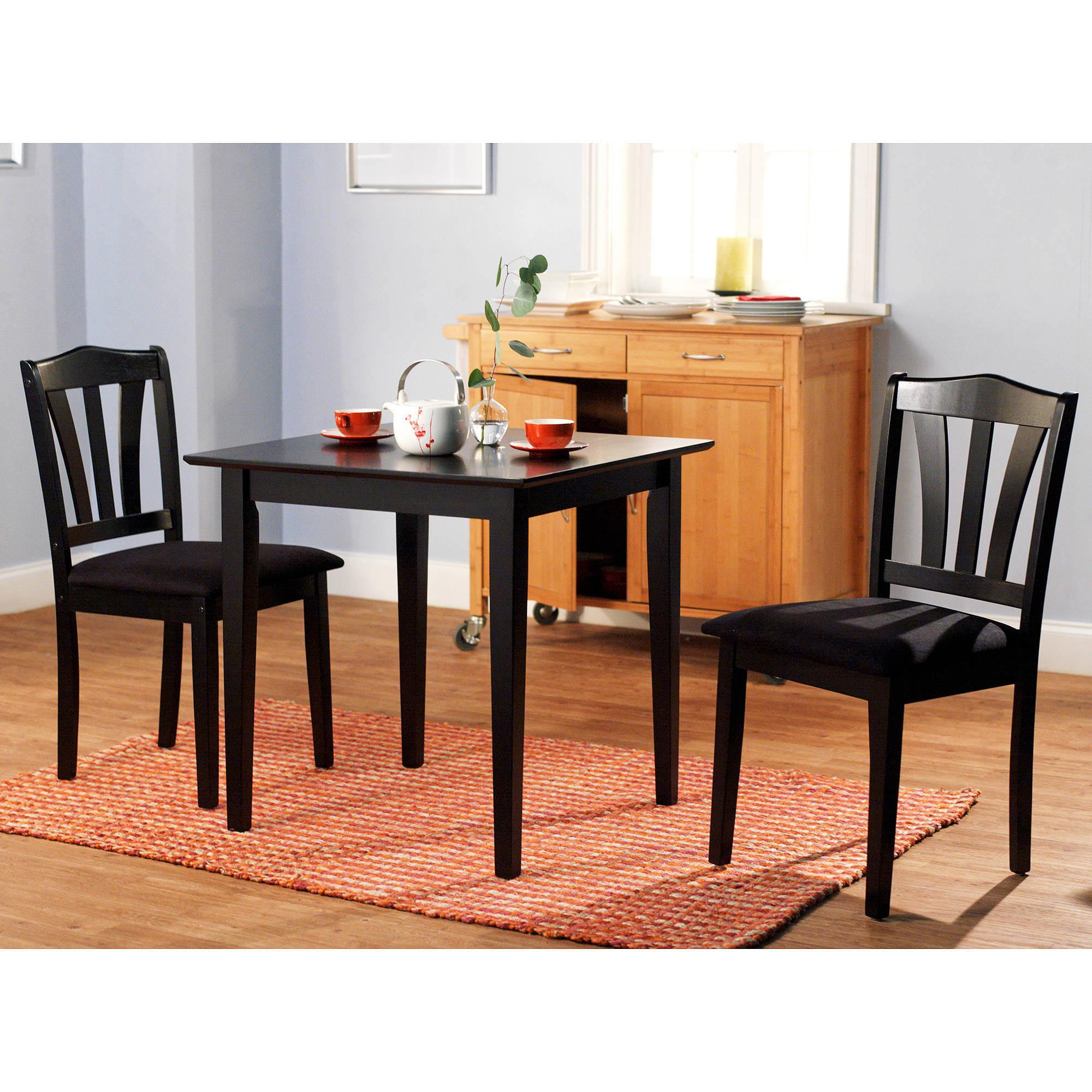 Dinette Set For Small Kitchen
 3 Piece Dining Set Table 2 Chairs Kitchen Room Wood