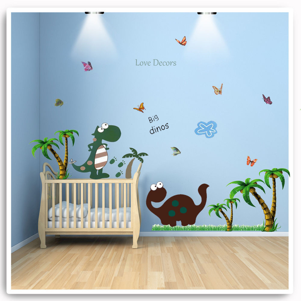 Dinosaur Baby Room Decor
 Dinosaur Wall Stickers Animal Jungle Tree Nursery Baby