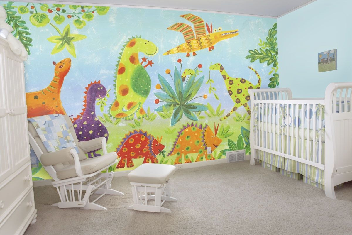 Dinosaur Baby Room Decor
 Boy or Girl either way baby Stelmack will have a Dinosaur
